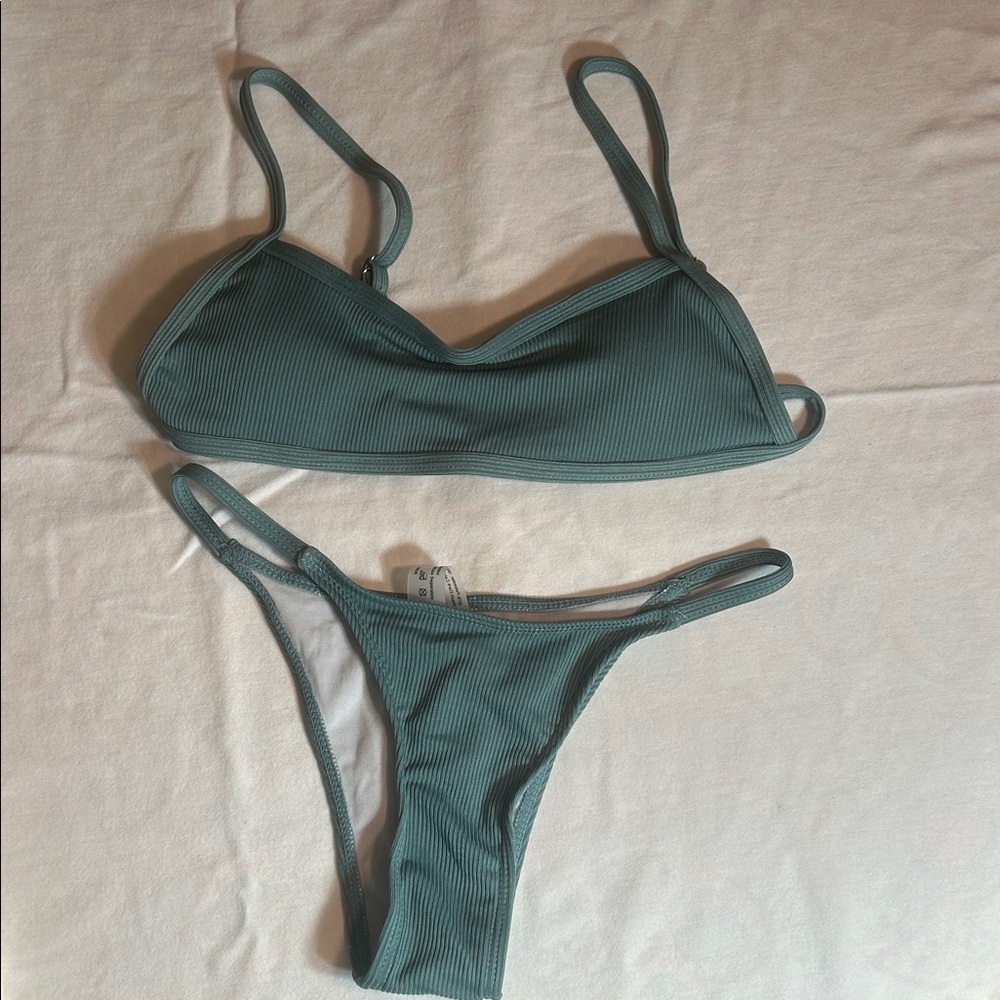 SHEIN Teal Bikini Set